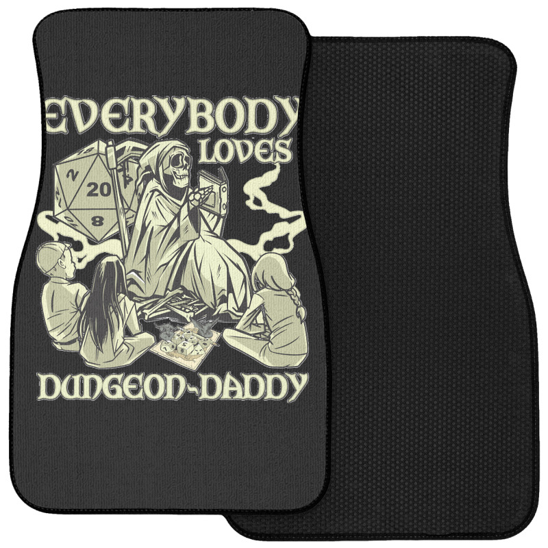 Rpg Gamer Dungeon Daddy D20 Dice Pen And Paper Board Game Classic Front Car Mat | Artistshot