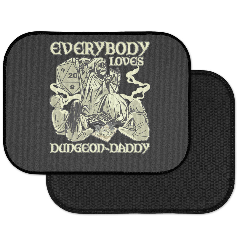 Rpg Gamer Dungeon Daddy D20 Dice Pen And Paper Board Game Classic Rear Car Mat | Artistshot