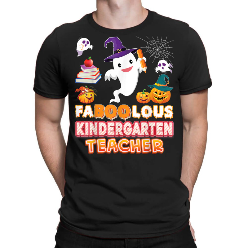 Faboolous Kindergarten Teacher Fabulous Halloween Ghost T-shirt | Artistshot