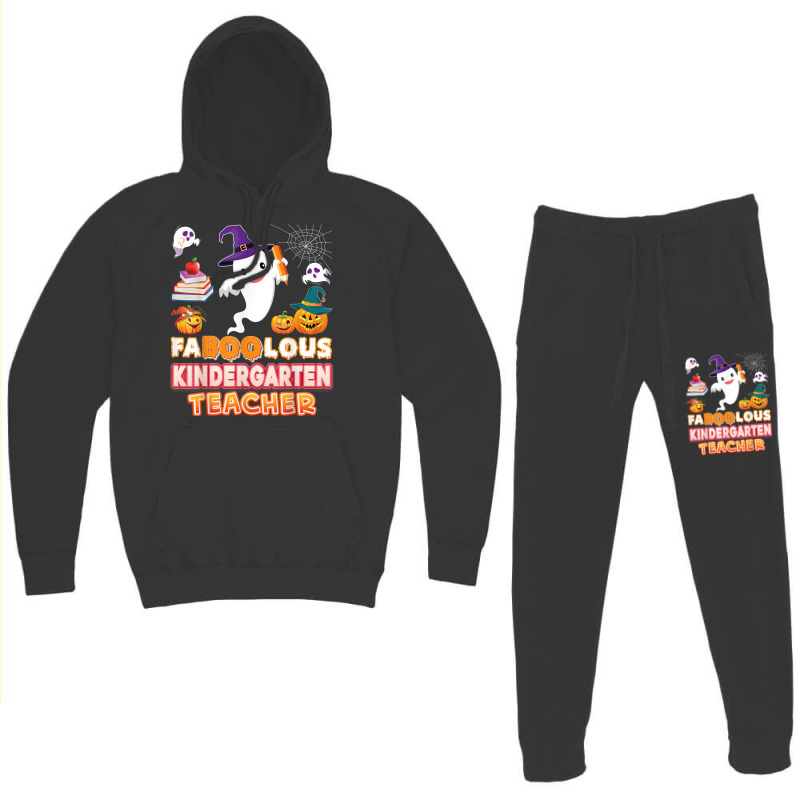 Faboolous Kindergarten Teacher Fabulous Halloween Ghost Hoodie & Jogger Set | Artistshot