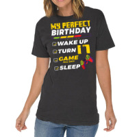 17th Birthday Party Perfect For Gamer 17 Years Old Boy Kids Vintage T-shirt | Artistshot