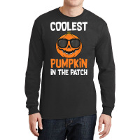 Coolest Pumpkin In The Patch Halloween Boys Girls Men Kids Long Sleeve Shirts | Artistshot