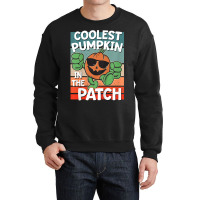 Kids Funny Kids Halloween Shirt Coolest Pumpkin In The Patch Crewneck Sweatshirt | Artistshot