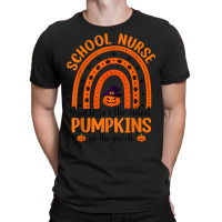 School Nurse Cutest Pumpkins Rainbow Halloween Spider T-shirt | Artistshot