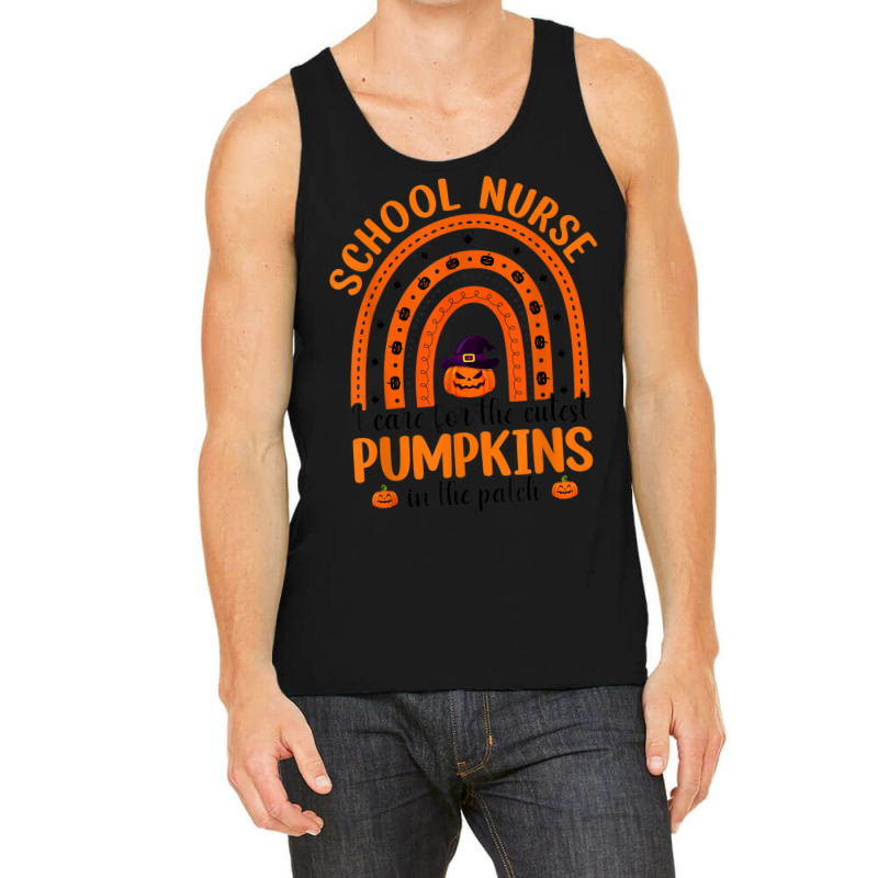 School Nurse Cutest Pumpkins Rainbow Halloween Spider Tank Top | Artistshot