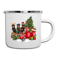 3 Rottweiler Truck Christmas Light Tree Reindeer Santa Xmas Camper Cup | Artistshot