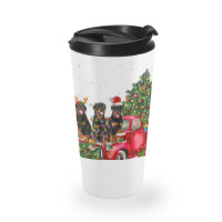 3 Rottweiler Truck Christmas Light Tree Reindeer Santa Xmas Travel Mug | Artistshot