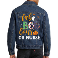 Faboolous Or Nurse Boo Crew Fabulous Nurse Costume Men Denim Jacket | Artistshot