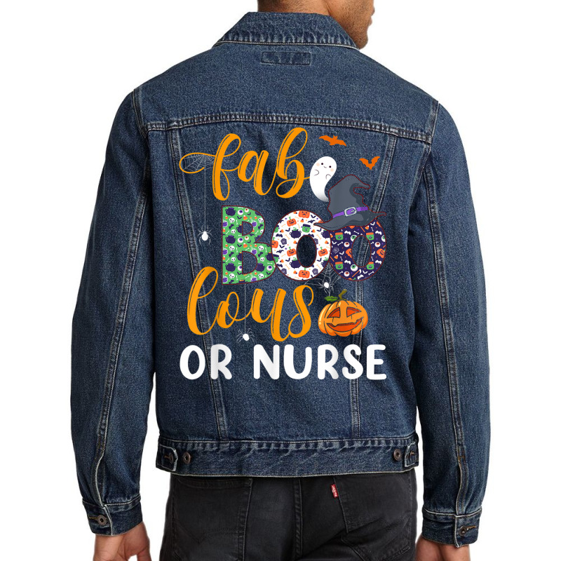 Faboolous Or Nurse Boo Crew Fabulous Nurse Costume Men Denim Jacket | Artistshot