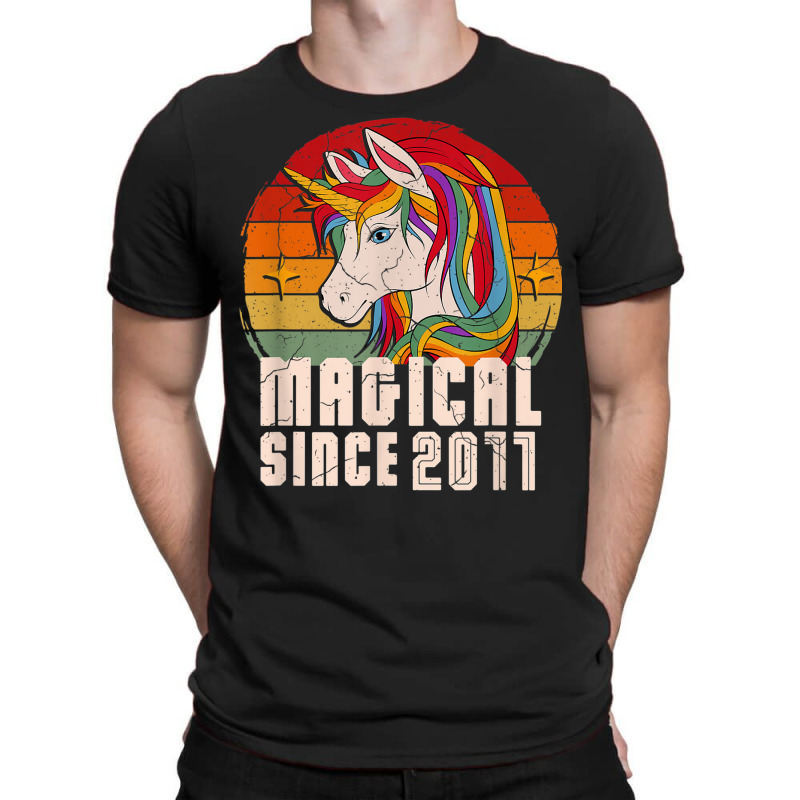 Magical Since 2011 Vintage Unicorn Birthday T-shirt | Artistshot