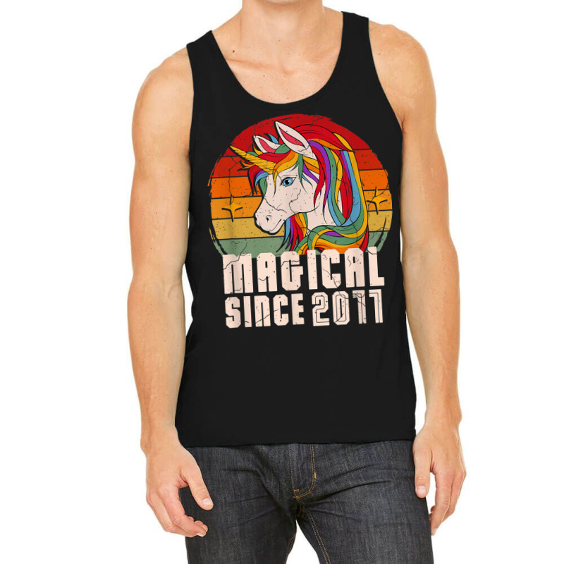 Magical Since 2011 Vintage Unicorn Birthday Tank Top | Artistshot