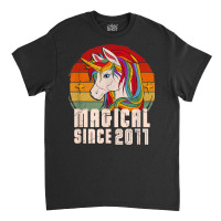 Magical Since 2011 Vintage Unicorn Birthday Classic T-shirt | Artistshot