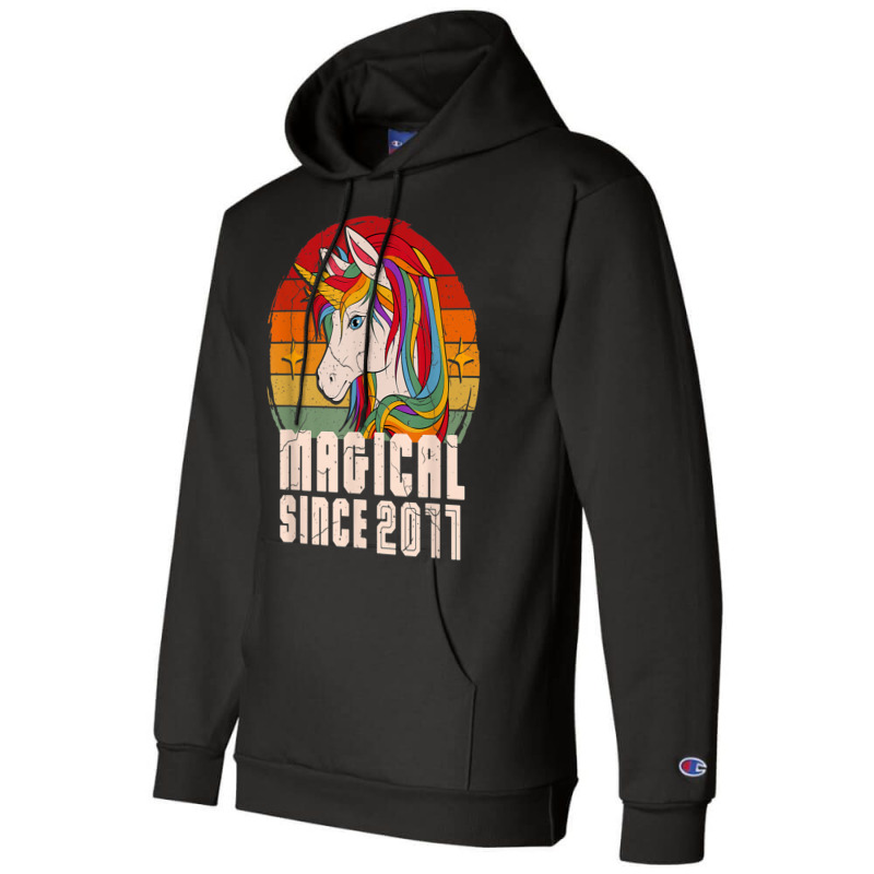 Magical Since 2011 Vintage Unicorn Birthday Champion Hoodie | Artistshot