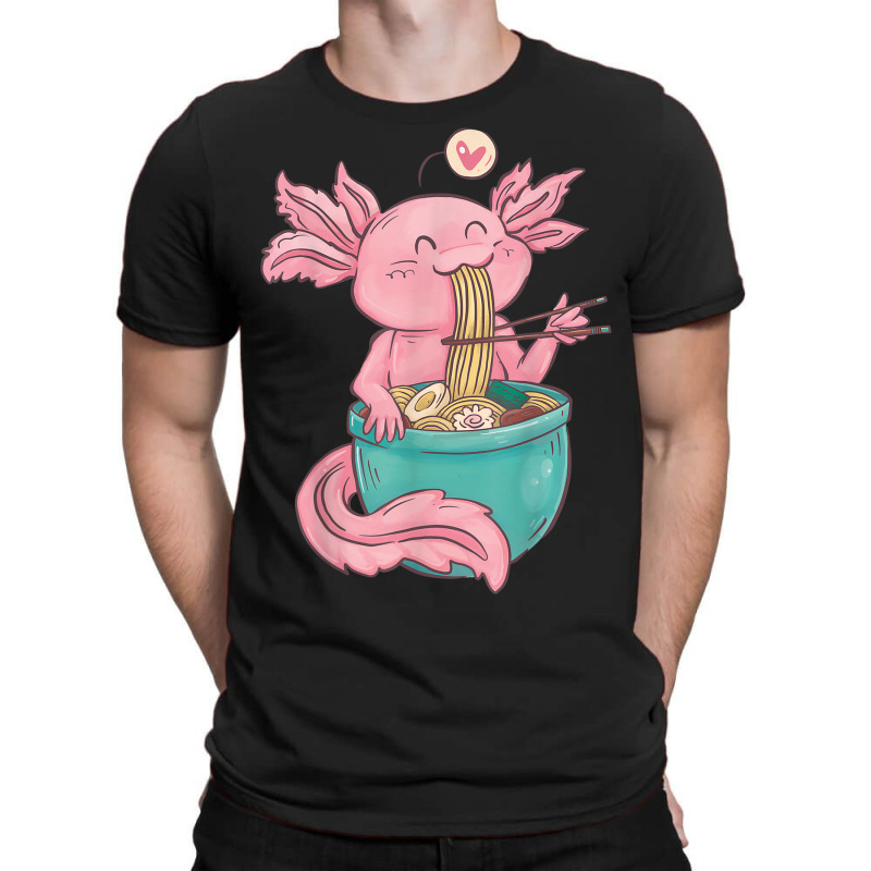 Ramen Axolotl Noodles Graphic T-shirt | Artistshot