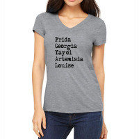 Frida Georgia Yayoi Artemisia Louise For Light Women's V-neck T-shirt | Artistshot