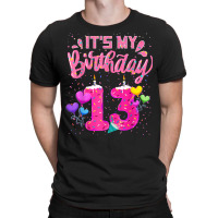 It's My 13th Birthday Doughnut Happy 13 Years Old Girl Kids T-shirt | Artistshot