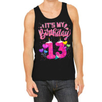 It's My 13th Birthday Doughnut Happy 13 Years Old Girl Kids Tank Top | Artistshot