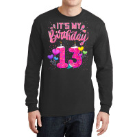 It's My 13th Birthday Doughnut Happy 13 Years Old Girl Kids Long Sleeve Shirts | Artistshot