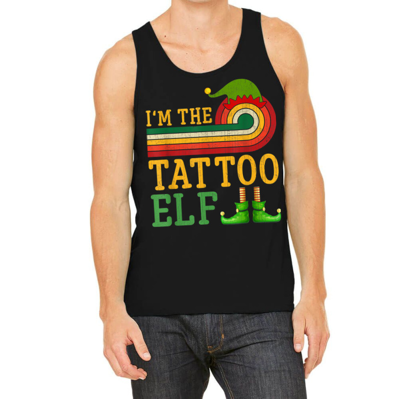 I'm The Tattoo Elf Matching Group Christmas Party Pajama Tank Top | Artistshot