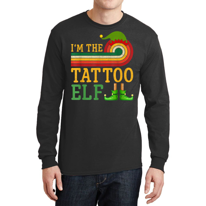 I'm The Tattoo Elf Matching Group Christmas Party Pajama Long Sleeve Shirts | Artistshot