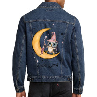 Little Witch Funny Halloween Gifts Men Denim Jacket | Artistshot