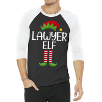 Lawyer Elf Family Matching Group Christmas Party Pajama 3/4 Sleeve Shirt | Artistshot