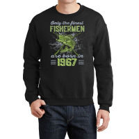 Finest Fishermen Born 1967 Largemouth Bass 55th Birthday Crewneck Sweatshirt | Artistshot