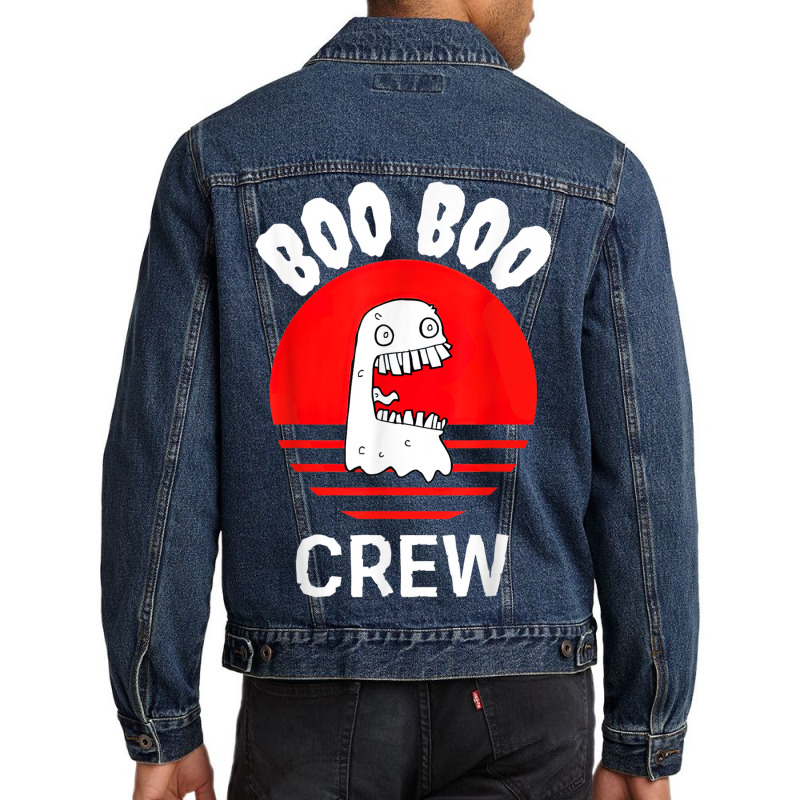 Boo Boo Crew   Funny Nurse Halloween Men Denim Jacket | Artistshot