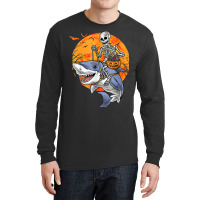 Halloween Skeleton Shark Kids Boys Girls Funny Halloween Long Sleeve Shirts | Artistshot