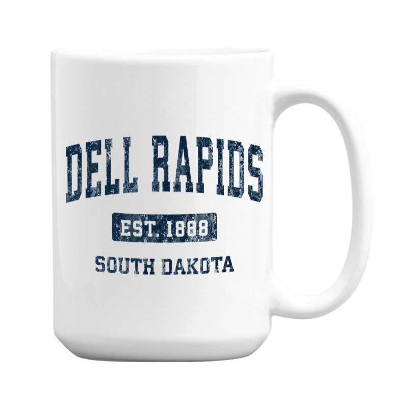 Dell Rapids South Dakota Sd Vintage Athletic Sports Design 15 Oz Coffee Mug | Artistshot