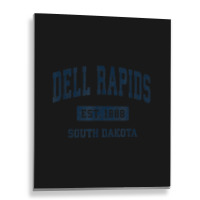 Dell Rapids South Dakota Sd Vintage Athletic Sports Design Metal Print Vertical | Artistshot