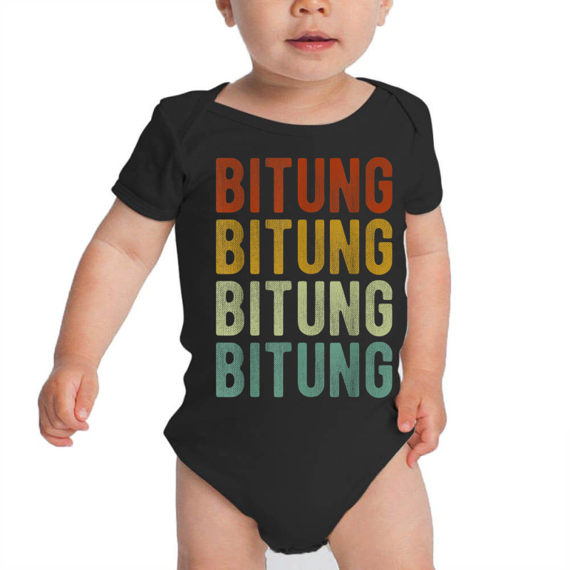 Bitung City Indonesia Retro Vintage Baby Bodysuit by Prismatic | Artistshot