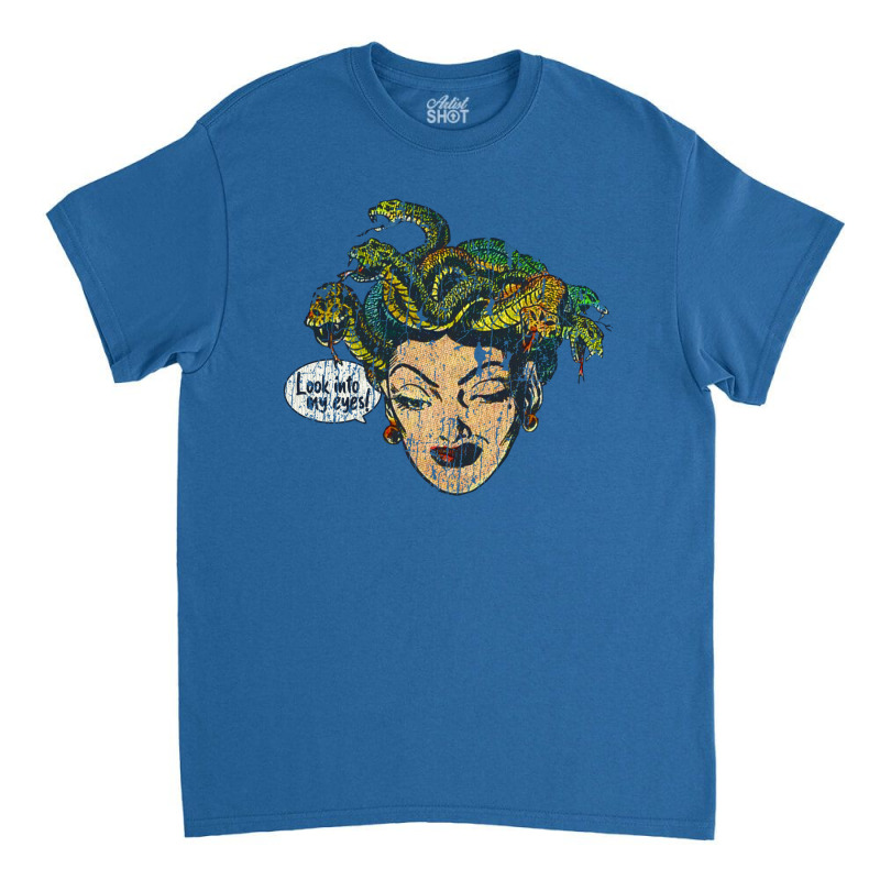 Medusa Look Into My Eyes Vintage Classic T-shirt by jamal99 | Artistshot