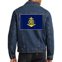 Iho   International Hydrographic Organization Flag Men Denim Jacket | Artistshot