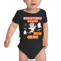 Registered Nurse Boo Crew Halloween Ghost Witch Pumpkin Baby Bodysuit | Artistshot