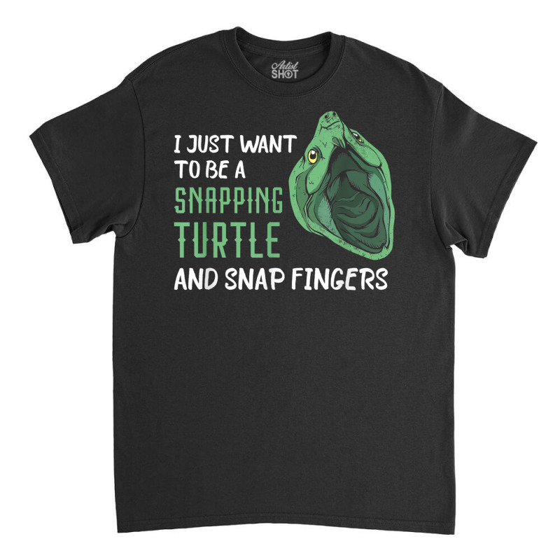 Snapping Turtle Snap Fingers Aligator Snapping Turtle Classic T-shirt | Artistshot