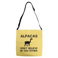 Alpacas Dont Believe Adjustable Strap Totes | Artistshot