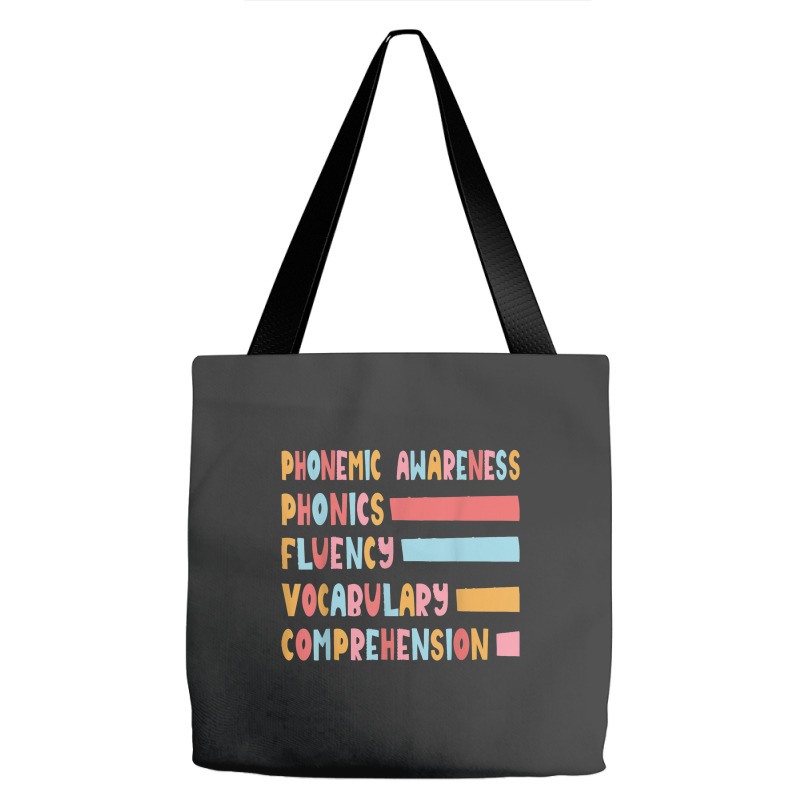 Phonemic Awareness Phonics Fluency Vocabulary Comprehension Tote Bags | Artistshot