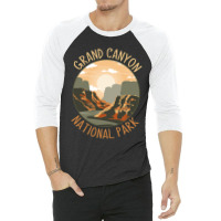 The Grand Canyon National Park Design 3/4 Sleeve Shirt | Artistshot