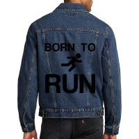 Born To Run Men Denim Jacket | Artistshot