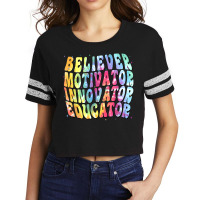 Believer Motivators Innovator Educators Back To School Scorecard Crop Tee | Artistshot