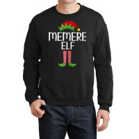 Womens Memere Elf Family Matching Group Christmas Party Pajama Crewneck Sweatshirt | Artistshot