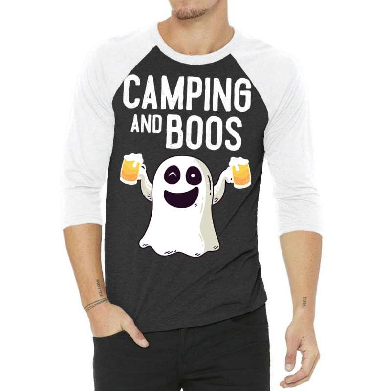 Camping And Boos Camping Halloween Costume For Men Women 3/4 Sleeve Shirt | Artistshot