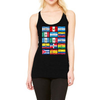 Latin American Flags Hispanic Heritage Month Racerback Tank | Artistshot