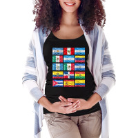 Latin American Flags Hispanic Heritage Month Maternity Scoop Neck T-shirt | Artistshot