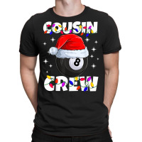 Billiard 8 Ball Play Pool Cousin Crew Christmas Lights T-shirt | Artistshot