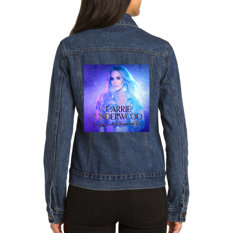 Denim & Rhinestones Carrie Tour 2022 Masmay Ladies Denim Jacket by cm-arts | Artistshot