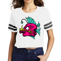 Angry Fish Scorecard Crop Tee | Artistshot