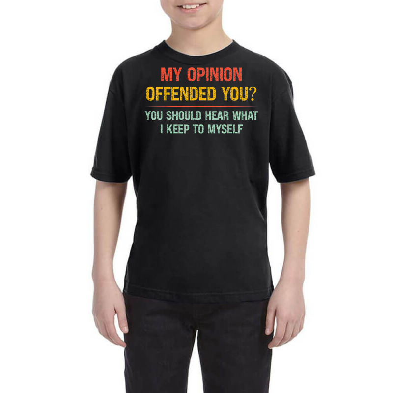 My Opinion Offended You Adult Humor Novelty Sarcastic Witty Youth Tee by Renew | Artistshot