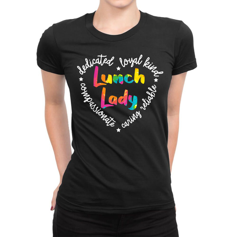 Lunch Lady Cafeteria Worker Dinner Lady Cook Job Profession T Shirt Ladies Fitted T-Shirt by cm-arts | Artistshot